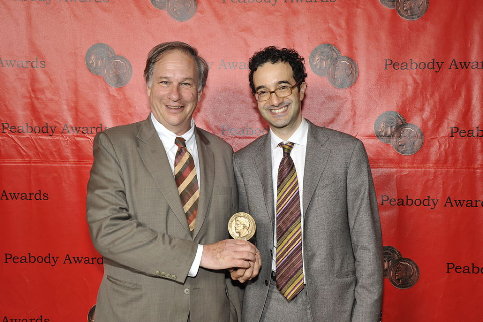 Robert_Krulwich_and_Jad_Abumrad_at_the_70th_Annual_Peabody_Awards